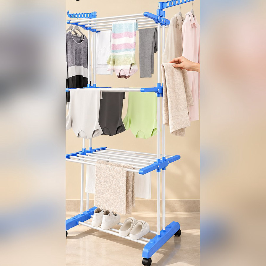 The dryer and laundry are divided into roles