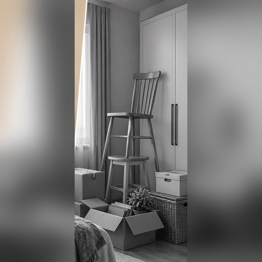 The chair when we use it to get up